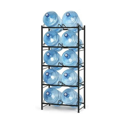 5-Tier Double 5-Gallon Water Bottle Rack