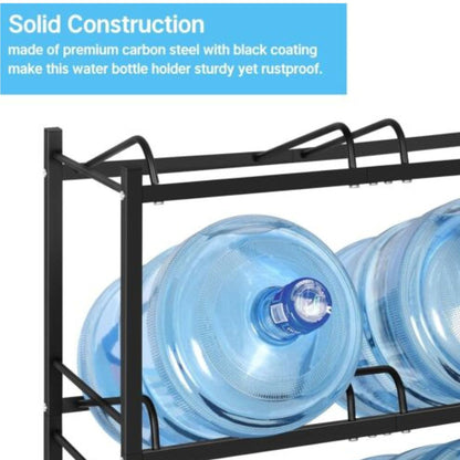 5-Tier Double 5-Gallon Water Bottle Rack