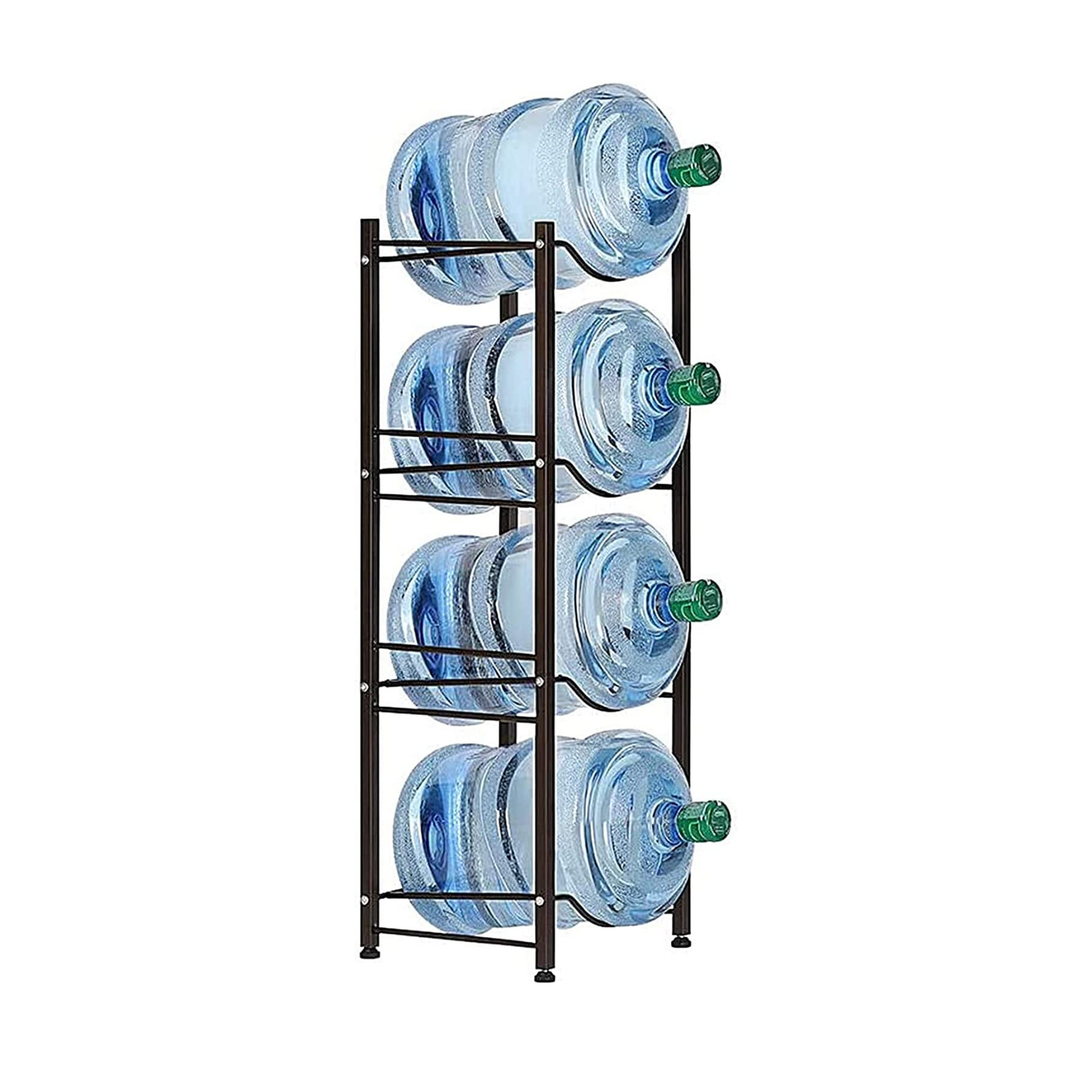 4 Bottle 5-Gallon Water Bottle Storage Rack